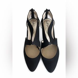 Life Stride Black Cutout Heels- Soft System Comfort